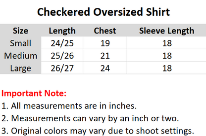 Checkered Oversized Shirt