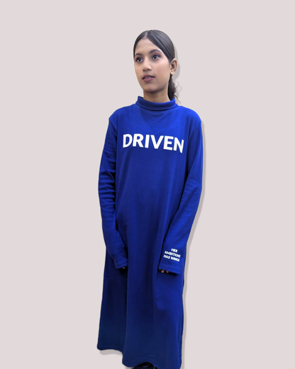 DRIVEN - High Neck Long Maxi Dress