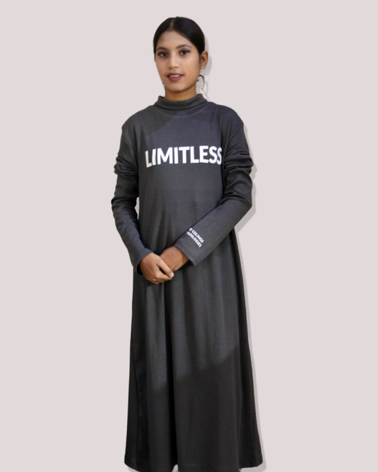 LIMITLESS - High Neck Long Maxi Dress